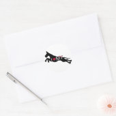 Geweldige Dane Jumper Ik hou van mijn Ronde Sticker (Envelop)