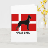 Geweldige Dane Kaart (Gele Bloem)