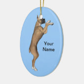 Geweldige Dane Keramisch Ornament (Links)