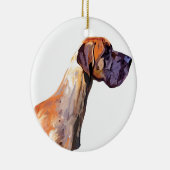 Geweldige Dane Keramisch Ornament (Rechts)