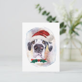 Geweldige Dane kerstcadeautjes voor honden Feestdagenkaart (Staand voorkant)