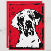 Geweldige Dane kondigt kaarten aan (Voorkant / Achterkant)