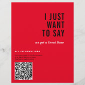 Geweldige Dane kondigt kaarten aan (Achterkant)