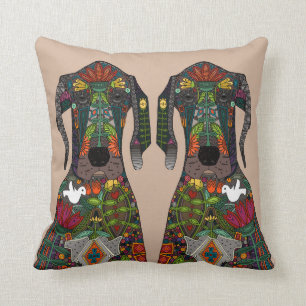 Geweldige Dane-liefdesbeige Kussen