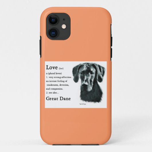 Geweldige Dane Love Case-Mate iPhone Case (Achterkant)