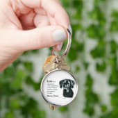 Geweldige Dane Love Sleutelhanger (Hand)