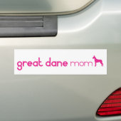 Geweldige Dane mama Bumpersticker (Op auto)