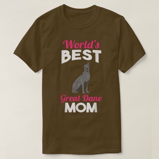 Geweldige Dane mama T-shirt (Design voorkant)