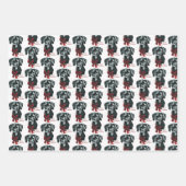 Geweldige Dane Merry-kerst Inpakpapier Vel (Voorkant 3)