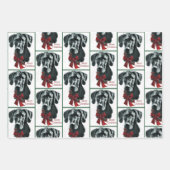 Geweldige Dane Merry-kerst Inpakpapier Vel (Voorkant 2)