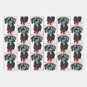 Geweldige Dane Merry-kerst Inpakpapier Vel (Voorkant)