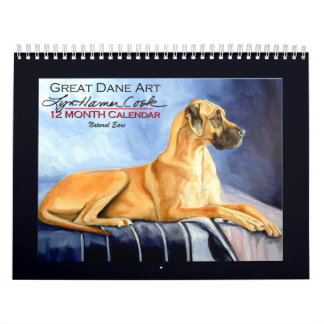 Geweldige Dane Natural Ears Kalender
