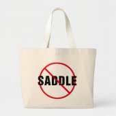 Geweldige Dane No Saddle Grote Tote Bag (Voorkant)