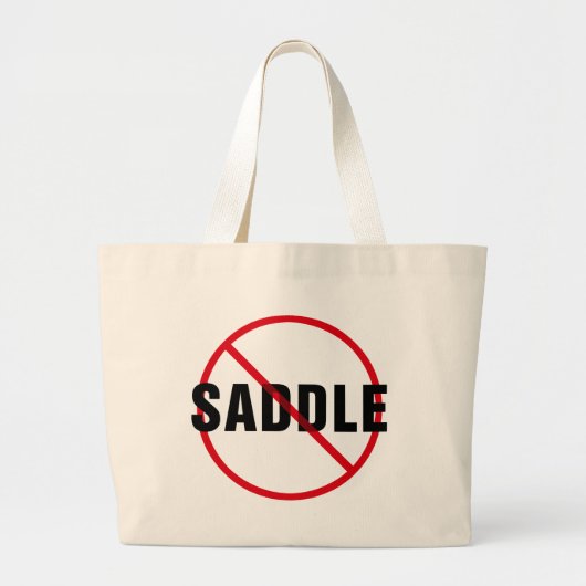 Geweldige Dane No Saddle Grote Tote Bag (Voorkant)