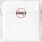 Geweldige Dane No Saddle Ronde Sticker (Tas)