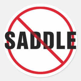 Geweldige Dane No Saddle Ronde Sticker