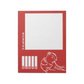 Geweldige Dane Notitieblok (Linkerzijde)