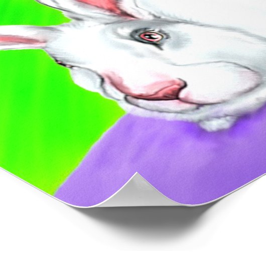 Geweldige Dane Pasen RABBITS?! Poster (Hoek)