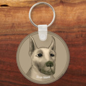 Geweldige Dane Sleutelhanger (Voorkant)