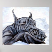 Geweldige Dane Sofa Dreams Poster (Voorkant)