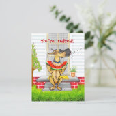 Geweldige Dane SPIT Fawn Kaart (Staand voorkant)