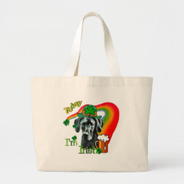 Geweldige Dane St Patricks Day Grote Tote Bag