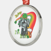Geweldige Dane St Patricks Day Metalen Ornament (Links)