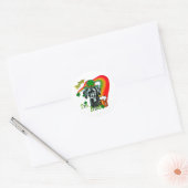 Geweldige Dane St Patricks Day Ronde Sticker (Envelop)