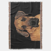 Geweldige Dane Throw Blanket Deken (Voorkant Verticaal)