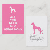 Geweldige Dane Visitekaartje (Voorkant / Achterkant)