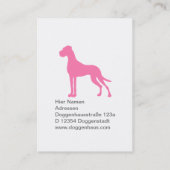 Geweldige Dane Visitekaartje (Achterkant)