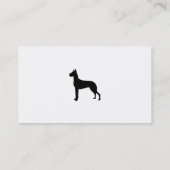 Geweldige Dane, Visitekaartje (Achterkant)