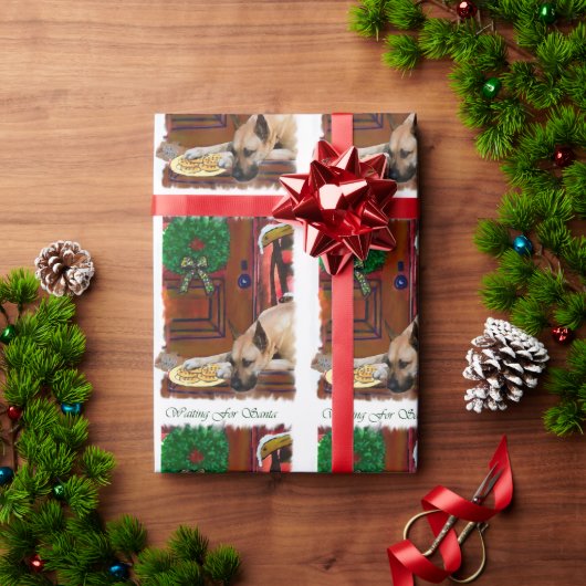 Geweldige Dane wacht op Kerstmis Cadeaupapier (Feestdagen Geschenken)