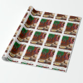 Geweldige Dane wacht op Kerstmis Cadeaupapier (Uitgerold)