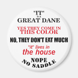 Geweldige Dane Walking Answers Magneet