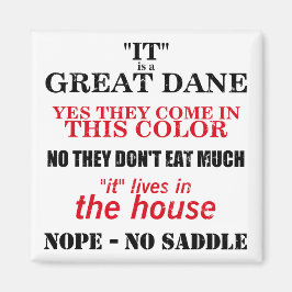 Geweldige Dane Walking Answers Magneet