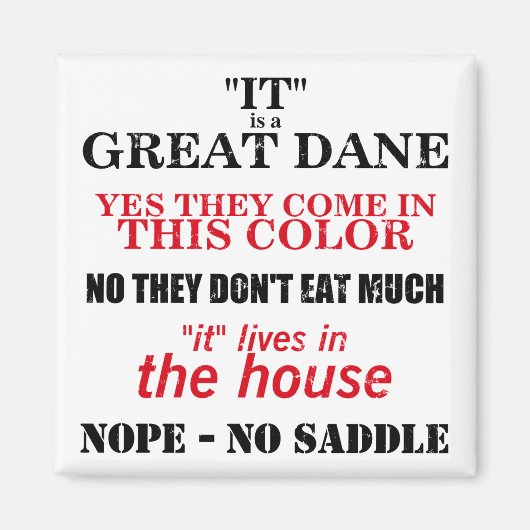 Geweldige Dane Walking Answers Magneet (Voorkant)