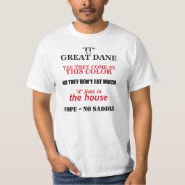 Geweldige Dane Walking Answers T-shirt
