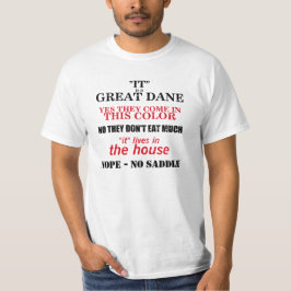 Geweldige Dane Walking Answers T-shirt