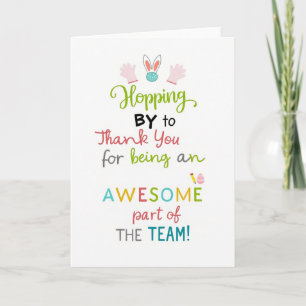 Geweldige Dank Team Kaart