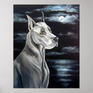 Geweldige dansafdrukken - Blauwe Daan Poster