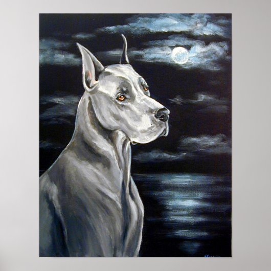 Geweldige dansafdrukken - Blauwe Daan Poster (Voorkant)