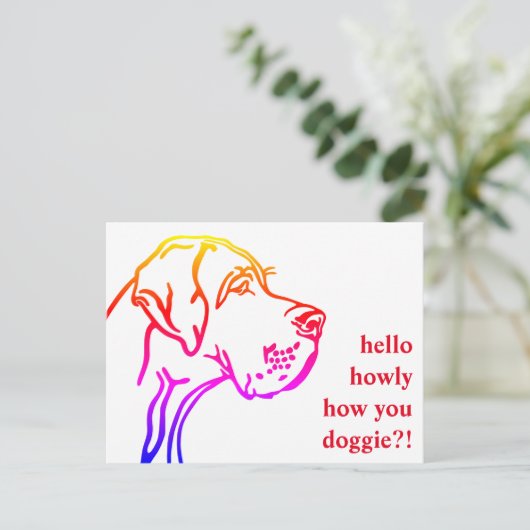 Geweldige dansberichten briefkaart (Staand voorkant)