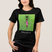 Geweldige, Dansen op Green Grass Sierkussen Tri-Blend Shirt (Voorkant)