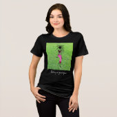 Geweldige, Dansen op Green Grass Sierkussen Tri-Blend Shirt (Voorkant volledig)