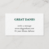 Geweldige danskaarten visitekaartje (Achterkant)