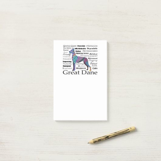 Geweldige dansreizen na de introductie post-it® notes (Op bureau)