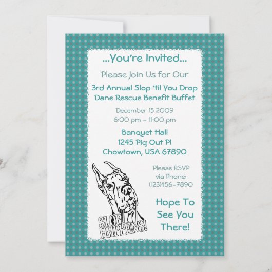 Geweldige danssleuf, BW Kaart (Achterkant)