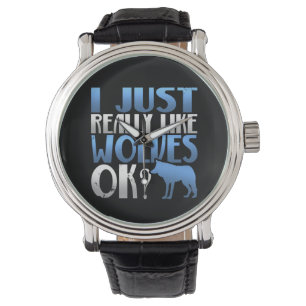 Geweldige dat ik net als Wolven oké ben? Wolf Love Horloge