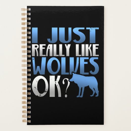 Geweldige dat ik net als Wolven oké ben? Wolf Love Planner (Voorkant)